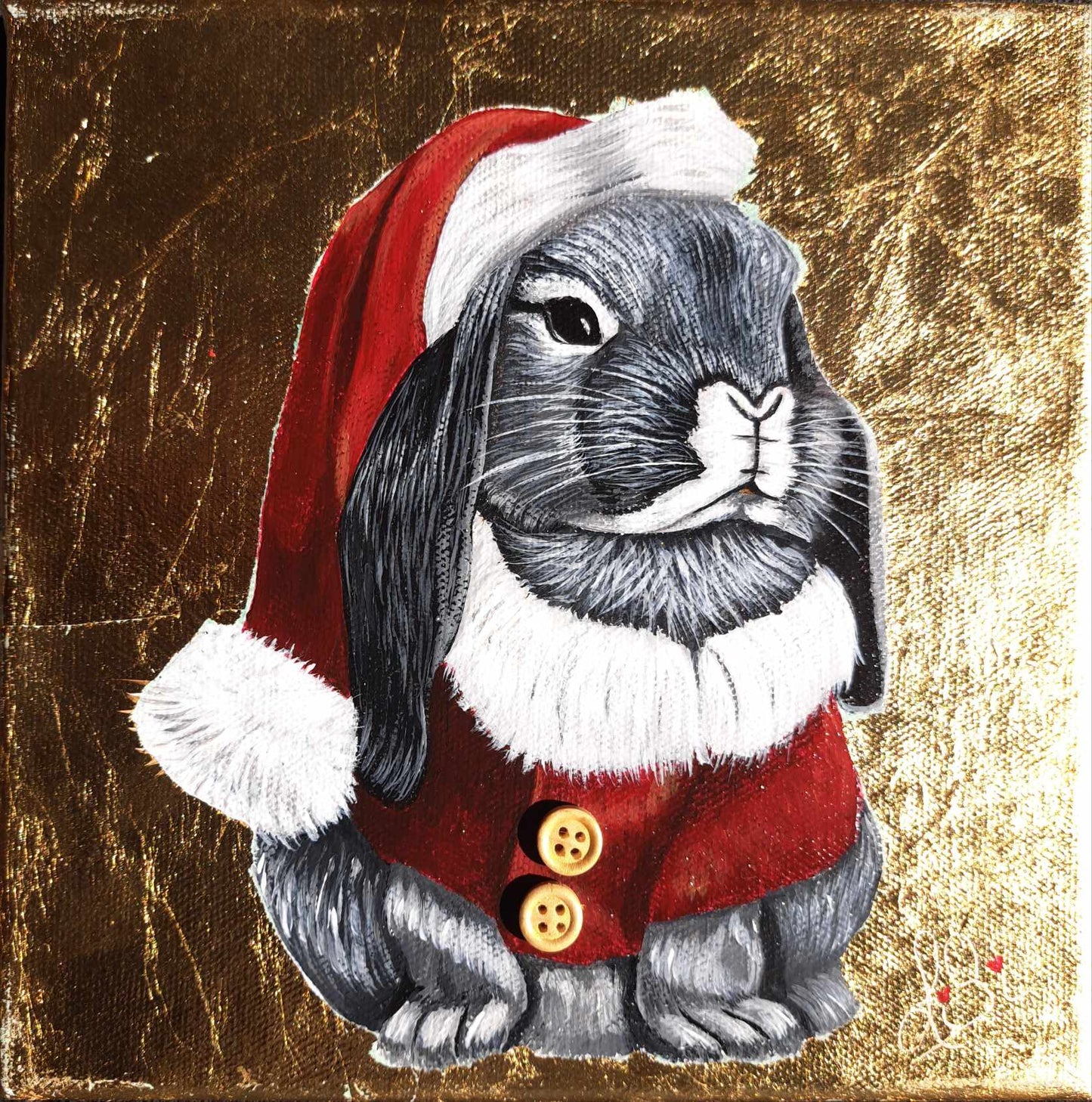 Lapinou – Un Lapin de Noël Élégant et Lumineux